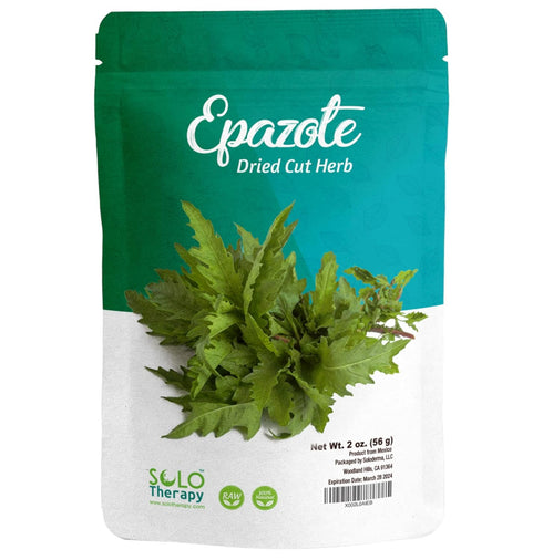 Epazote Dried Cut Herb, 2 oz, Natural Mexican Seasoning, Epazote Spice, Resealable Bag, Product From Mexico