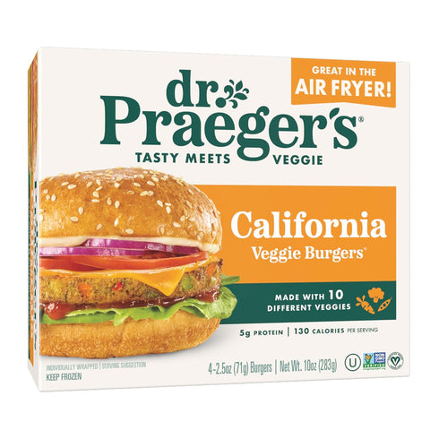 Dr. Praeger's, Frozen California Veggie Burgers, 2.5 Ounce, 4 Count