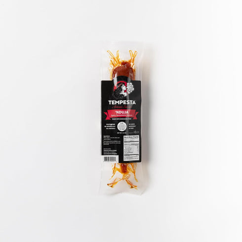 TEMPESTA NDUJA (Spicy Spreadable Salami, Famous and Versatile Calabrian Salami, Charcuterie Meat
