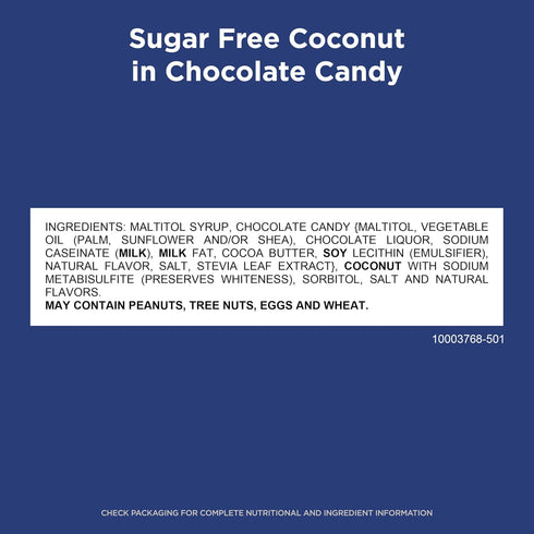 2 oz. (Pack 10) RUSSELL STOVER Sugar Free Coconut in Chocolate Candy, bag