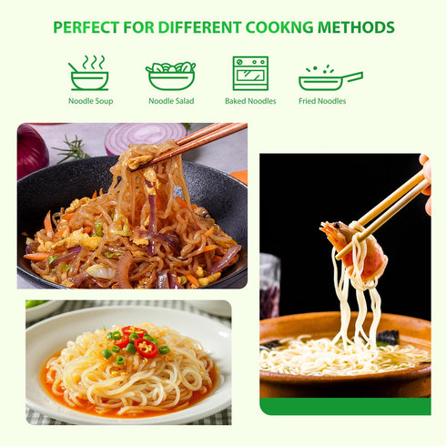 8.8 oz (250g)*6 Pack, Soeos Konjac Noodles, Spaghetti Pasta, Low Calorie, Low Carb, Keto and Paleo Friendly Shirataki