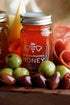 Set, 4 3 OZ Bee Harmony Rare Varietals Honey Flight, Mini Honey Gift Jars, Each, Premium, Raw (Acacia, Buckwheat