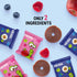 50 Pack, 500g Bob Snail Fruit Roll Ups Natural Fruit Snacks (Blueberry & Raspberry), Vegan, No Added Sugar, Healthy