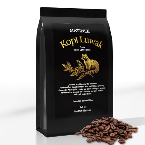 8.8oz 250 MATINE Wild Kopi Luwak Coffee Beans, Medium Roast, Whole Bean Beans, Civet Coffee - Sustainably Sourced From