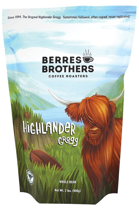 Berres Brothers Highlander Grogg Whole Bean Coffee 2 Pound Package Combination of