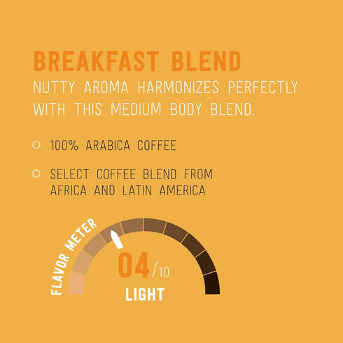 2.0 100 Count Amazon Brand - Happy Belly Decaf Light Roast Coffee Pods, Breakfast Blend, Compatible with Keurig K-Cup