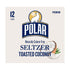 12oz 12 pack Polar Seltzer Water Toasted Coconut Can