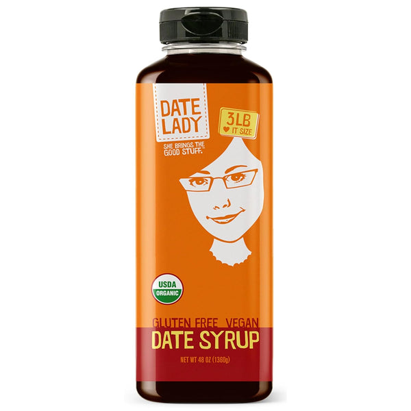 Date Lady Date Syrup 3 lb Squeeze Bottle | 1 ingredient: 100%