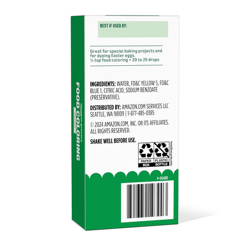 Amazon Fresh 1 Oz Amazon Grocery, Green Food Coloring