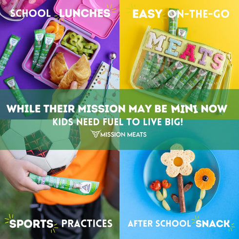 100% 4g 45 0.5oz (24ct Mission Meats Kids Beef Sticks, Grass Fed, Healthy Snacks for Kids, Zero Sugar, Protein