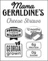 4.5 oz (6 Pack) Mama Geraldine's Chipotle Cheese Straws - Box - Spicy & Savory Baked Cheese Snacks