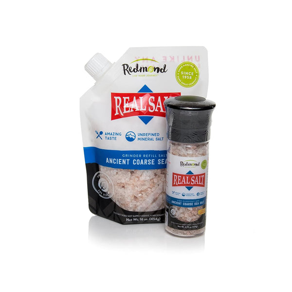 Redmond Real Sea Salt - Natural Unrefined Gluten Free, Coarse Salt with