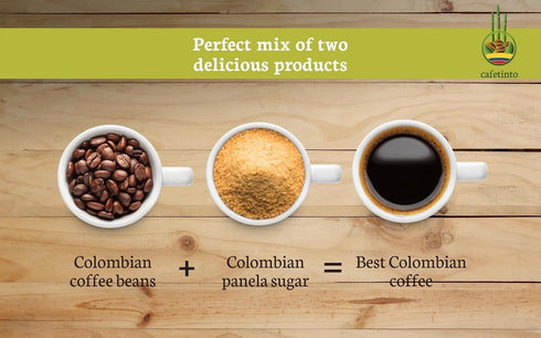 Cafetinto Organic Instant Coffee Cubes, 9 Pieces Colombian Coffee & All Natural Panela Coffee Cubes