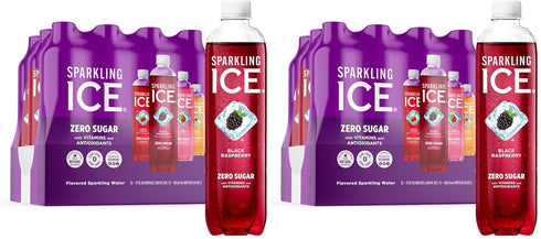 Sparkling Ice Purple Variety Pack, Flavored Water, Zero Sugar, with Vitamins and