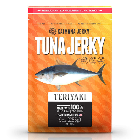 Kaimana Wild-Caught Ahi Tuna Jerky - Teriyaki | Rich in Omega-3s &