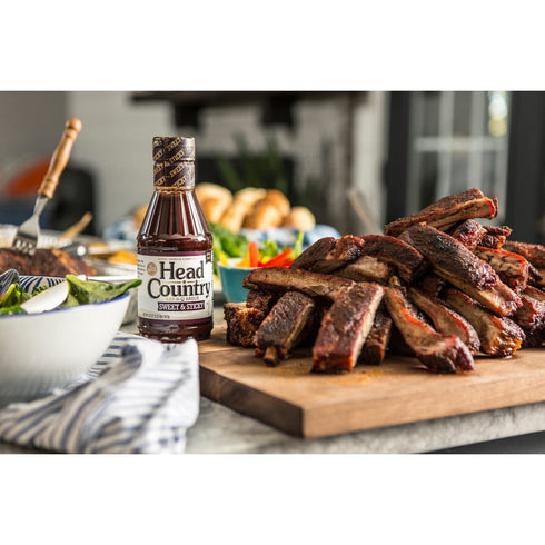 Head Country Bar-B-Q Sauce - Sweet & Sticky, Gluten Free, 20 Ounce, Great on Beef, Pork & Chicken