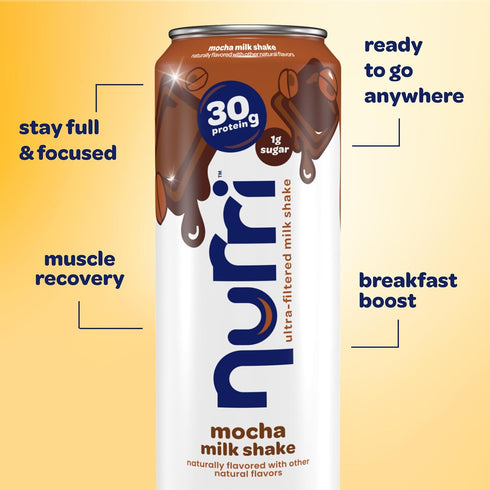 30g 80mg 150 10 11 oz, 10 Nurri - Protein Ultra Filtered Milk Shake Mocha- Caffeine, Lactose Free, Low Sugar, Calories