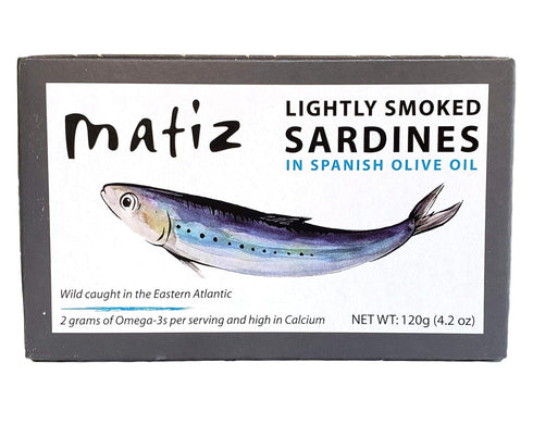 Matiz Sardines Lightly Smoked 4.2 oz Imported From Spain (1 pack)
