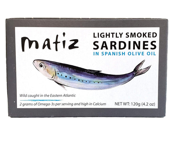 Matiz Sardines Lightly Smoked 4.2 oz Imported From Spain (1 pack)