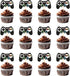24 Pcs Video Game Controllers Cupcake Toppers - Gamepad Picks for Kids' Birthday Cake Decor.