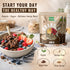 GINA Bio 300g- 2pk Organic Granola with Cocoa, Pecans & Fruits for Daily Meals - Gluten Free Vegan Granola Ideal