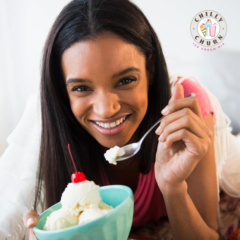 Countertop 1.5 Pack 3 Chilly Churn Vanilla Flavored Ice Cream, Shakes & Smoothies, Use with Hand Mixer, Blender