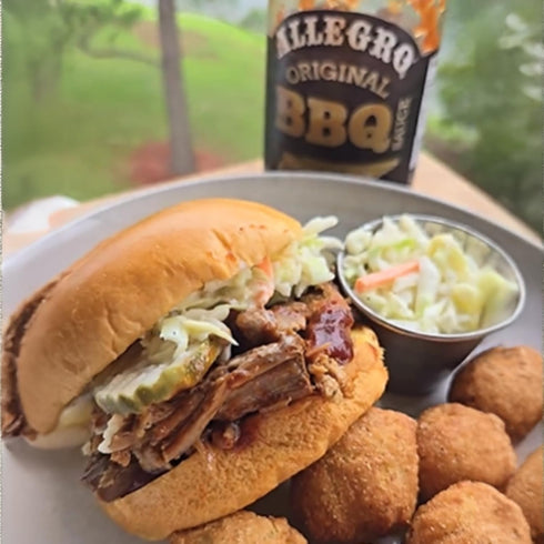 18 Oz (Pack 4) ALLEGRO - The Marinate Everything Marinades| Barbecue Sauce for Chicken, Pork, Ribs & Burgers| Hickory