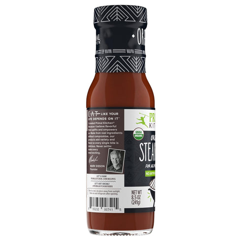 Primal Kitchen Organic Steak Sauce and Marinade, 8.5 OZ