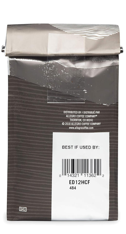 Allegro Coffee 12 oz Half Caff, French Roast Ground Coffee