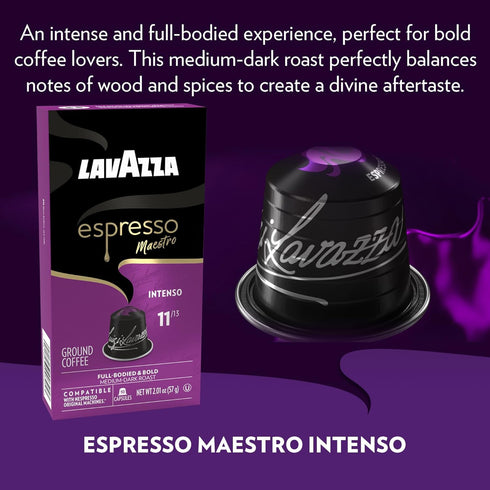 Pack, 10 Count (Pack 6) Lavazza Espresso Capsules Compatible with Nespresso Original Machines Variety