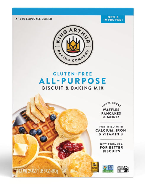 King Arthur Gluten-Free All-Purpose Biscuit & Baking Mix, 24 oz (Pack of