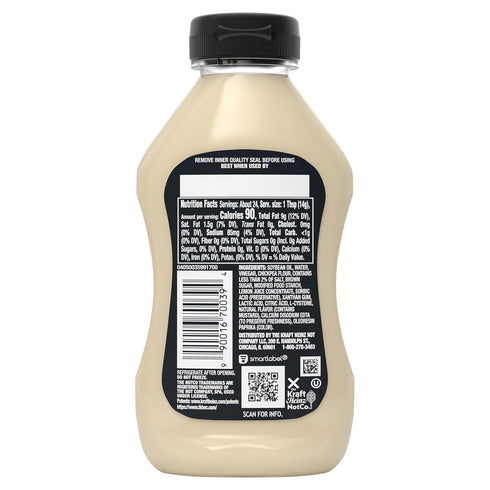 Kraft NotCo 12 oz NotMayo Plant-Based Vegan Mayo, Dressing and Spread, fl Squeeze Bottle