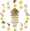 25 Pcs Tools Cake Topper, Cupcake Toppers for Tools Party Decorations, Tool Birthday Party Supplies