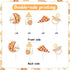 25PCS Sursurprise Pizza & Pacifiers Baby Shower Cake Topper Cupcake Toppers, Pizza Party Time Decorations Fast Food