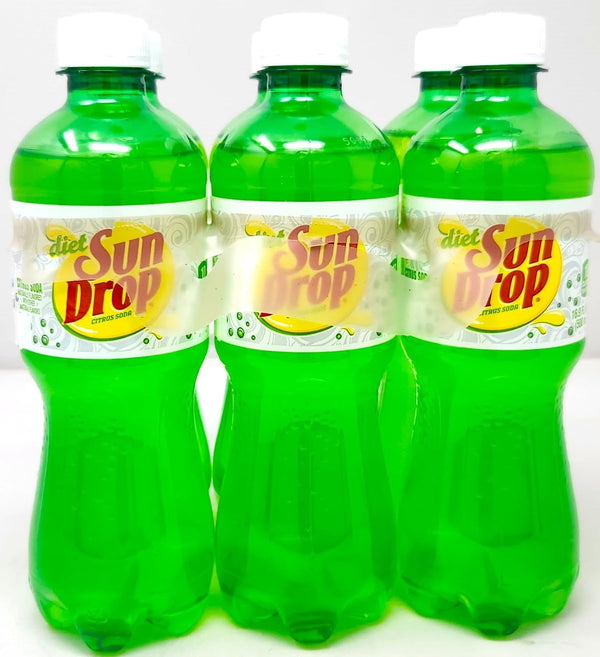Generic 6 Pack of 16.9oz Bottles Diet Sun Drop Citrus Soda Pop Soft