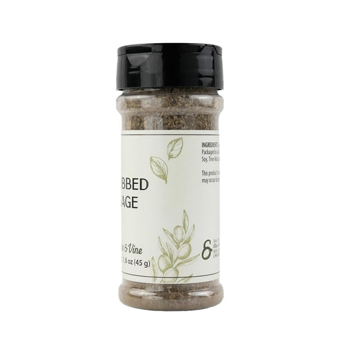 (1.6 Olive & Vine Rubbed Sage, Earthy & Aromatic, Seasoning for Roasted Poultry, Stuffing, and Sausages, Rich