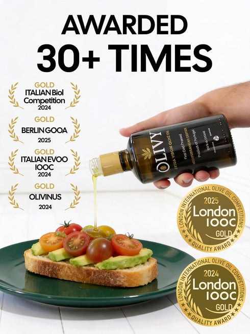 500mL Olivy | Extra Virgin Olive Oil for Drinking and Finishing - Ultra-Low Acidity, High Polyphenol, DOP Portugal |