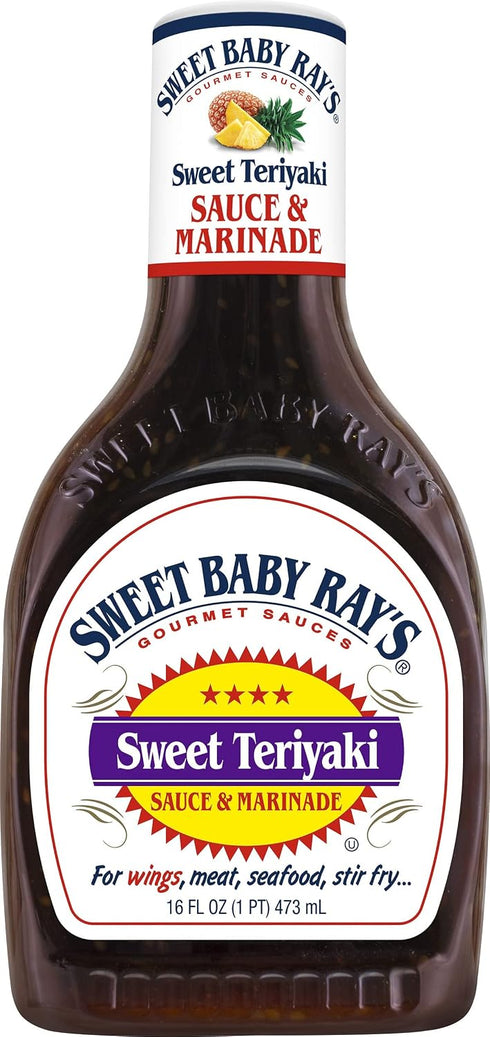16OZ (16 Oz (Pack 6)) Sweet Baby Ray's Sweet Teriyaki Sauce and Marinade, Fl