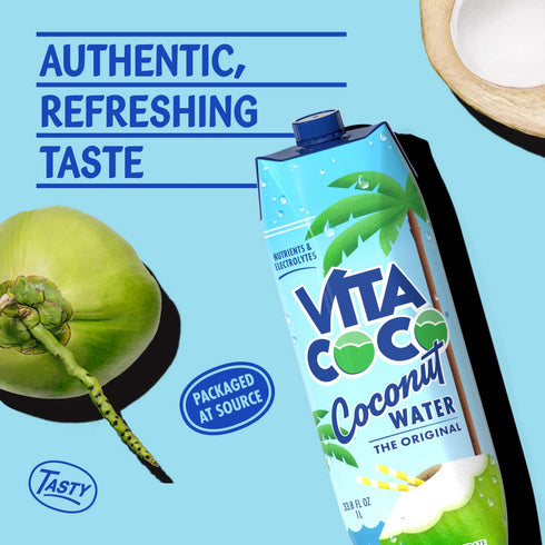 33.8 Oz Vita Coco Coconut Water, Pure, Fl