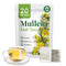 CCnature Premium 20 Mullein Tea Bags For Lungs - 100% Pure Mullein Leaf
