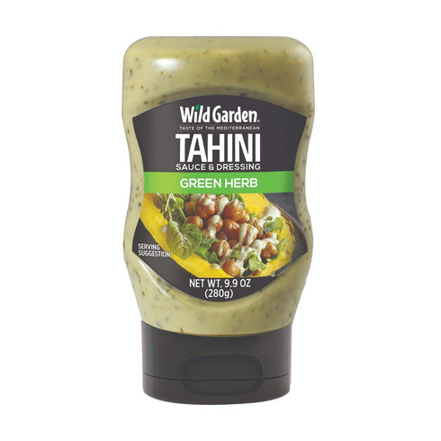 Wild Garden Easy Squeeze, Green Herb Tahini, Great on Fish, Veggies, Sandwiches,