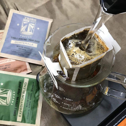 10 Tribo Coffee Single-Serve Portable Pour Over Drip Coffee - Variety - Servings (Light, Medium & Med-Dark Roasts)