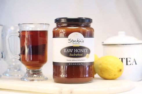 Stockin's Apiaries 17 Oz. Raw Buckwheat Honey, Unheated, Unfiltered, & Nutritious