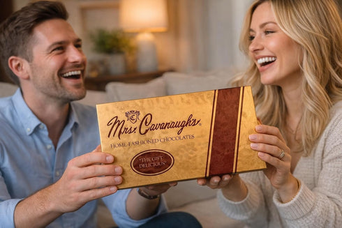 1 lb 65% 35%) Mrs. Cavanaugh's Cashew Cluster Mixed (Milk & Dark Chocolate