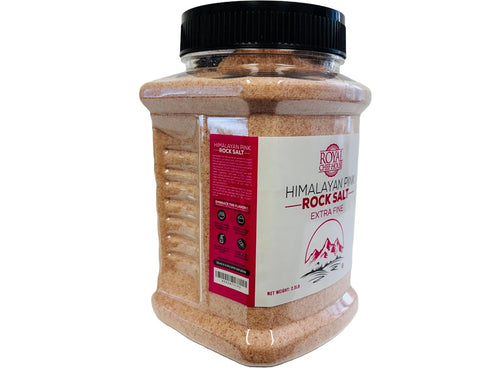 2.5 lbs 84 RoyalHouse, Himalayan Extra Fine Pink Salt - Extra Fine Bulk in Jar, Pure Gourmet Crystals, Natural
