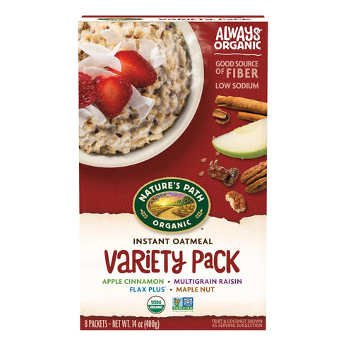 Nature's Path Organic Variety Pack Instant Oatmeal, 14 oz (Pack of 1),