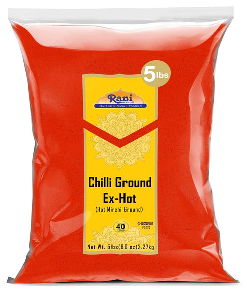 Rani Extra Hot Chilli Powder Indian Spice 80oz (5lbs) 2.27kg Bulk ~
