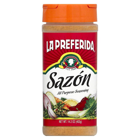 La Preferida All-Purpose Sazón - Bold Mexican Seasoning with Paprika, Garlic & Onion, 8oz, Vegan-Friendly