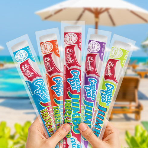 10 Count 5.5OZ Frozen Giant Freeze Pops, Popsicles Bulk each, Refreshing Giant Popsicles for Hot Weather, BBQs