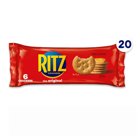 20 Packs (6 Pack) RITZ Original Crackers, Snack Crackers Per